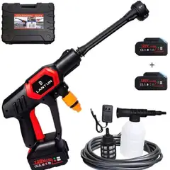 GENERICO - Hidrolavadora Inalámbrica Hidrojet Portátil Lavado 2 Baterías 120V