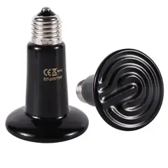 GENERICO - Pack de 2 Focos Cerámicos De Calor 100w E27 Reptiles Para Incubadora