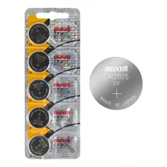 MAXELL - Pila Cr2032 Voltaje 3v Batería De Litio - Pack X5