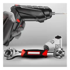OEM - DESTORNILLADOR RECARGABLE Y LLAVE 48 EN 1 MULTIUSO