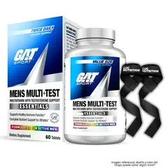 GAT - Mens Multi Test Multivitaminico Sport - 60 Tabletas + Straps