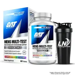 GAT - Mens Multi Test Multivitaminico Sport - 60 Tabletas + Shaker