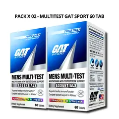 GAT - PACK X 02 - Mens Multi Test Multivitaminico Sport - 60 Tabletas