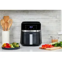 BLACK - Freidora de Aire BLACK+DECKER 4.4 Litros AFBD42 Negro