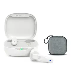 JBL - Audífonos Wave Flex De Bluetooth-Negro y Bolsa almacenamiento