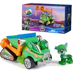 SPIN MASTER - Paw Patrol The Mighty Movie camión reciclador Rocky Luces y Sonidos