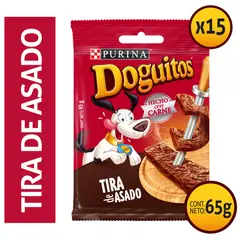 DOGUITOS - SNACK DE PERRO TIRA ASADO 15x65G