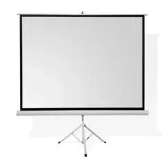 JOTA STORE - Ecran Retráctil Evox Pantalla para Proyector 100″ con Trípode Blanco Mate