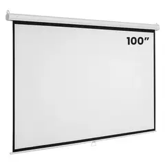JOTA STORE - Ecran Retráctil Evox Pantalla para Proyector 100″ Manual Blanco Mate