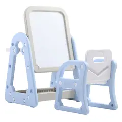 EVERBEST - Mesa Pizarra infantil con Silla color Celeste
