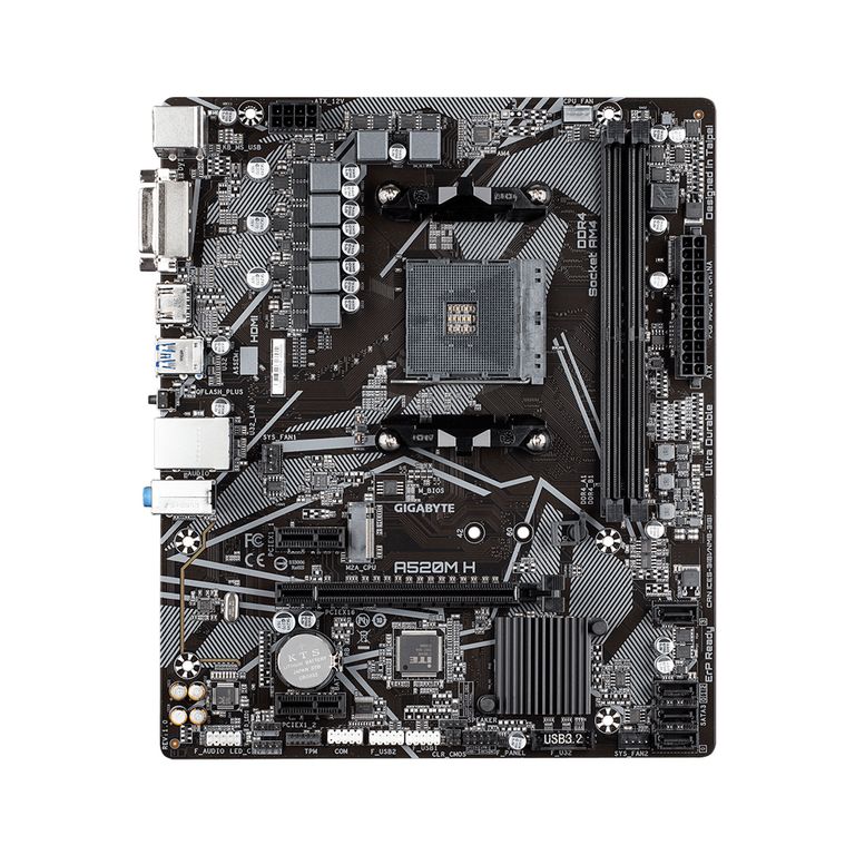 PLACA A520M H AM4 DDR4 2 RANURAS 64GB SATA 6GB P-N A520M H