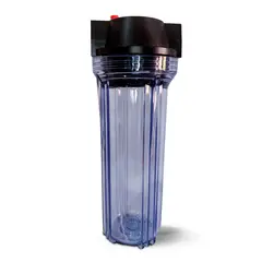 GENERICO - Portafiltro transparente 2.5x10 conexión 0.5