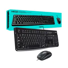 LOGITECH - KIT TECLADO Y MOUSE MK120 USB P-N 920-004428