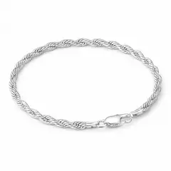 GENERICO - Pulsera Torsal Hombre Plata Ley 950