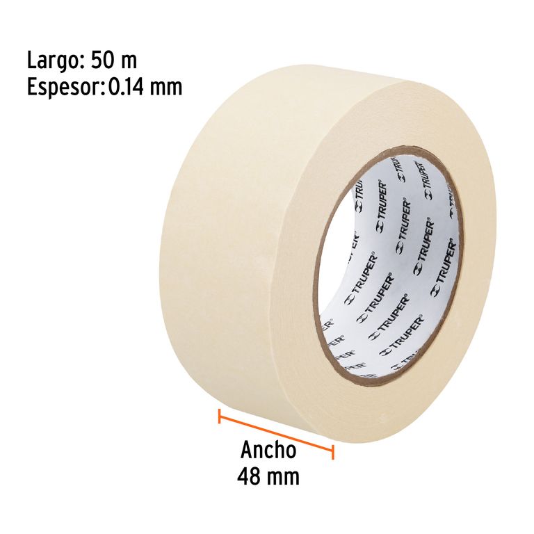 CINTA MASKING TAPE DE 2" X 50 M, 12593