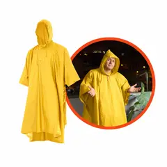 EMERGENCY KIT PERU - Poncho para Lluvia Termosellado para Múltiples Usos