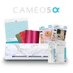 SILHOUETTE - Combo Emprendedor Cameo 5 Alpha Marmól + Herramientas e Insumos