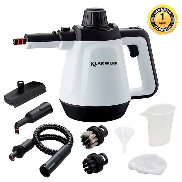 Limpiador a Vapor 1200W Klar Werk SC1200 Elimina Suciedad 99.99% Bacterias