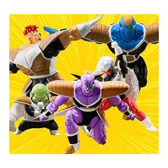 BANDAI - Set Completo Dragon Ball Z SH Figuarts Fuerzas Especiales Ginyu Reccome Jiece Burter & Guldo