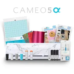 SILHOUETTE - Combo Full Cameo 5 Alpha Marmól - Herramientas + Cuchillas e Insumos