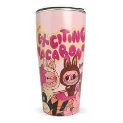 GENERICO - Vaso Térmico Modelo Infantil Con Tapa Hermética Rosado