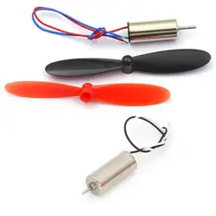 GENERICO - Kit 2 Motores Coreless 614 + 2 Hélices Para Mini Dron DIY