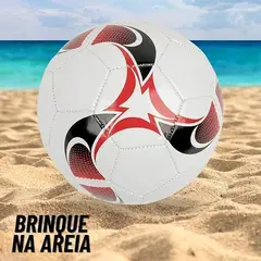 GENERICO - Balón de fútbol infantil, estilo campo, costuras firmes, talla 5, colores surtidos rojo blanco