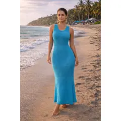 KUKUYU - Vestido tejido de hilo para mujer Salome