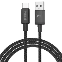 MICCELL - Cable de Datos USB-C 3A Carga Rápida Nylon Trenzado Durable