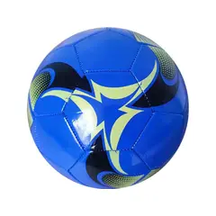 GENERICO - Balón de fútbol infantil, estilo campo, costuras firmes, talla 5, colores surtidos azul negro
