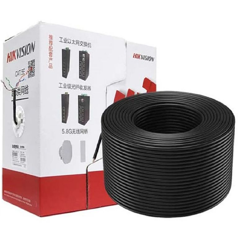 Rollo de Cable UTP 5e 305 Metros Cobre Sólido, 0,5 mm