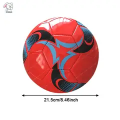 GENERICO - Balón de fútbol infantil, estilo campo, costuras firmes, talla 5, colores surtidos rojo negro