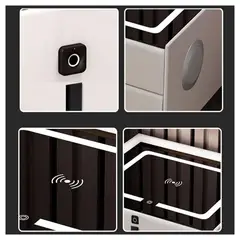 SHEEPBUSTER - Mesa de Noche Inteligente Multifuncional 5 en 1 Khaki