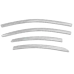 GENERICO - CORRELLUVIAS PARA HYUNDAI ACCENT 2021-2023 COLOR PLATA CROMADA