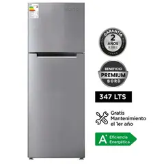BORD - Refrigeradora 347L Top Freezer No Frost RE340NFI-H - Plateado
