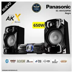 PANASONIC - Minicomponente SC-AKX520PSK 650W- Negro