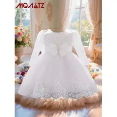 GENERICO - VESTIDO BAUTIZO PARA BEBE NIÑA