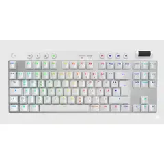 LOGITECH - PRO X TKL - Teclado Mecánico Inalámbrico RGB Gaming Blanco