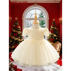 GENERICO - VESTIDO NIÑA PARA BAUTIZO ELEGANTE