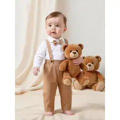 GENERICO - TRAJE TERNO DE NIÑO BEBE PARA BAUTIZO