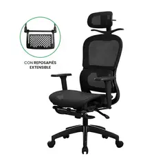 JOTA STORE - Silla de Oficina Ergonómica Evox Advance E8-BR Negro con Reposapiés