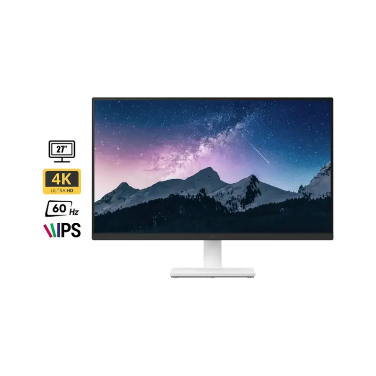 Monitor Ultrafine 27US500-W 27 UHD 4K 3840x2160 IPS 60Hz 5ms, HDMIx2, DP, Audio-Out, Blanco