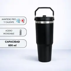 ATIPIC - Tomatodo Térmico Acero Inoxidable Negro 850ml