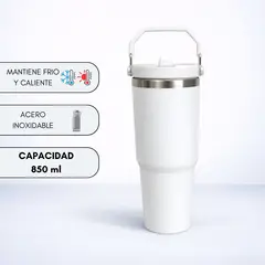 ATIPIC - Tomatodo Térmico Acero Inoxidable Blanco 850ml