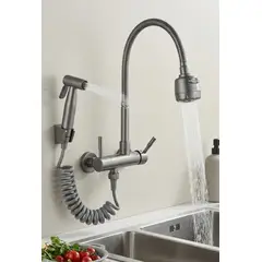 GENERICO - LLAVE DE COCINA CON REGADERA DE MANO