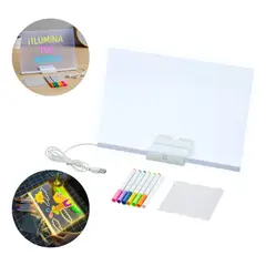 GENERICO - Pizarra Mágica LED para Dibujar y Escribir