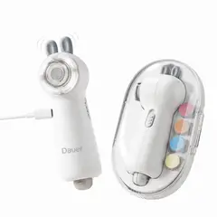 DAUER - Kit 2 en 1 Cortauñas y Lima Eléctrica de Uñas para Bebé Recargable
