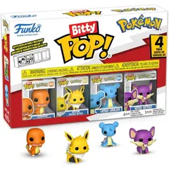 FUNKO - Bitty Pop Pokemon - Charmander - Jolteon - Lapras - Rattata
