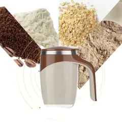 GENERICO - TAZA MEZCLADORA RECARGABLE COLOR MARRON