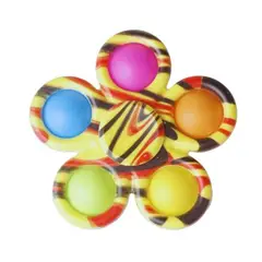 LA TIENDITA DE ALE APRENDE JUGANDO - Spinner Sensorial Pop It Flor Arcoíris